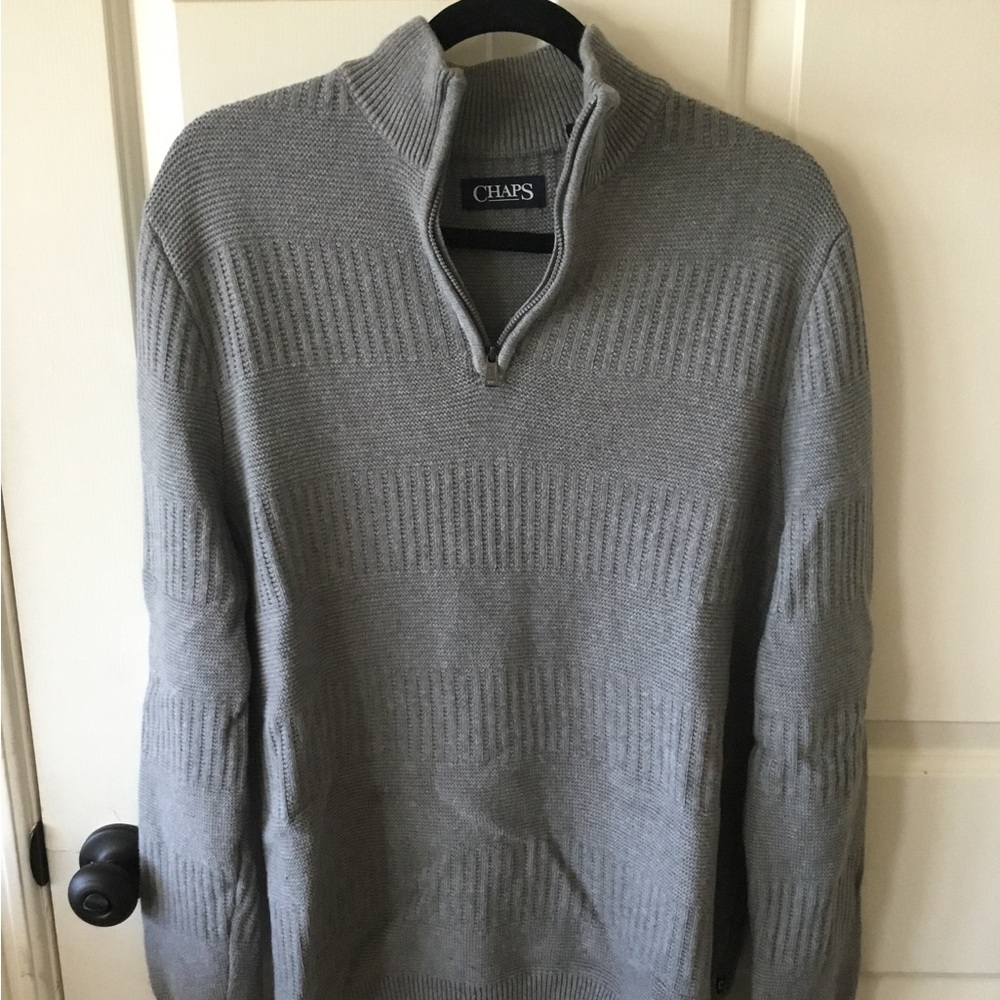 Chaps 1/4 zip sweater